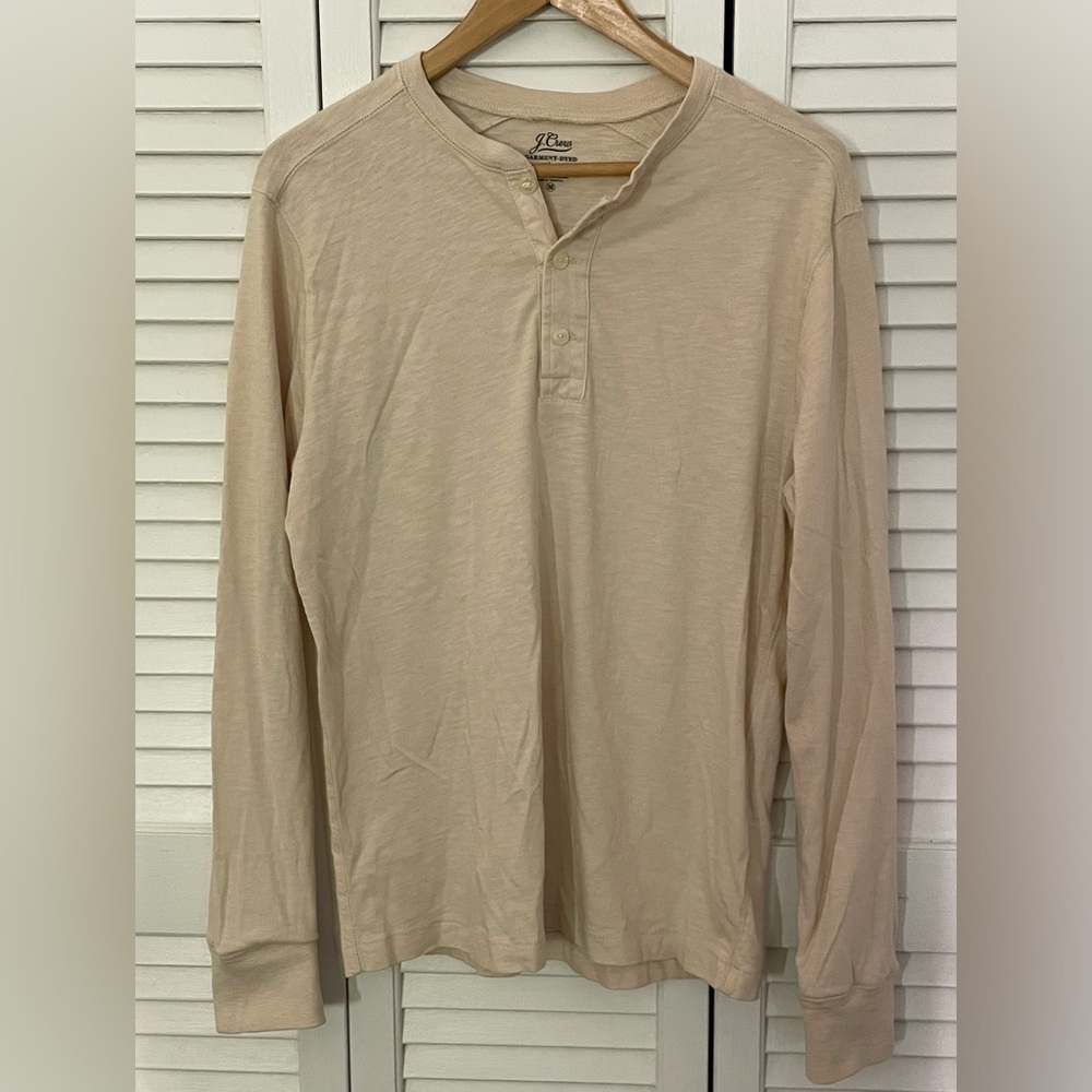 💥Final Price💥 J. CREW Cotton Long Sleeve M in Oatmeal